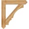 Ekena Millwork Balboa Arts & Crafts Rough Sawn Bracket, Western Red Cedar, 6"W x 38"D x 42"H BKT06X38X42BOA03RWR - alternate 3